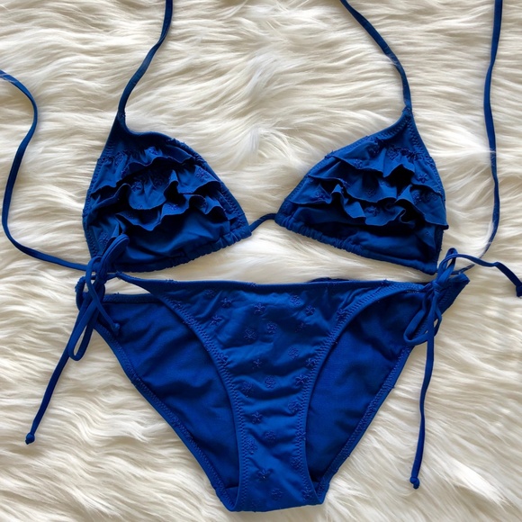 [74] ABERCROMBIE & FITCH Blue Bikini - Picture 2 of 7
